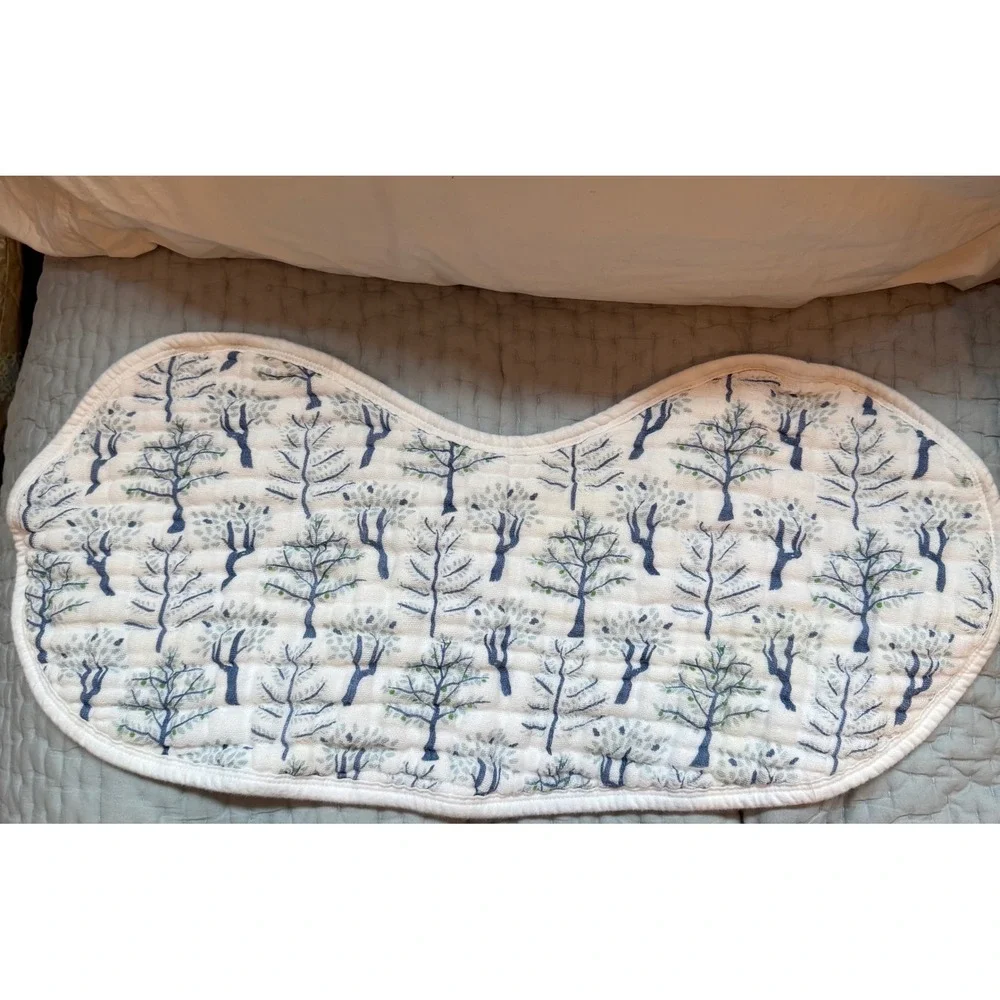 Aden + Anais Organic Cotton Muslin Burp Bib Burp Cloth Tree Print